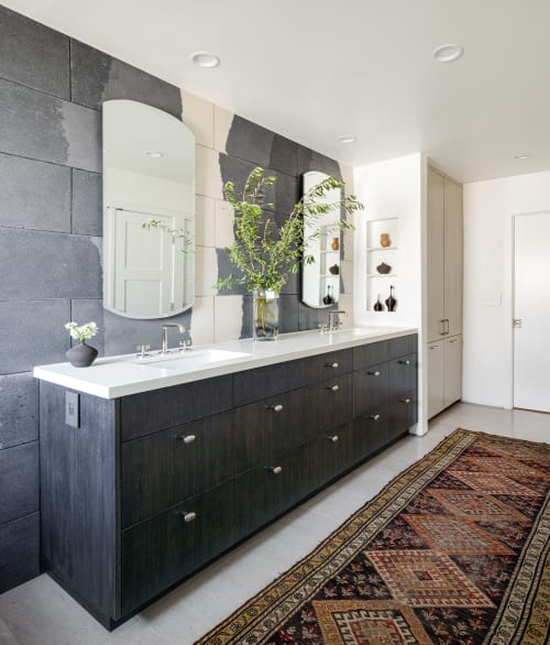 Master bathroom Abstract concrete tile wall | Tiles by nick lopez