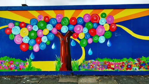 Cottonmill Children's Mural | Street Murals by Montet Designs | Wallingford Walk in St Albans