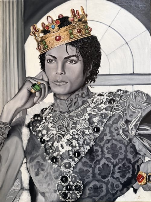 The King Of Pop - Legendary Royalty | Drawing in Paintings by Bringing Life To Art LLC (B.A.T.L. LLC)