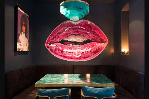 Lips | Murals by Serge Gay Jr. | Hotel San Francisco in San Francisco