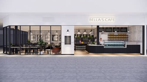 Bella's Cafe | Interior Design by Studio Hiyaku | Griffin Plaza in Griffith