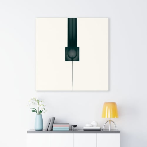 Minimal_6597 - Elegance in a contrast-rich, minimalist way | Art & Wall Decor by Rica Belna