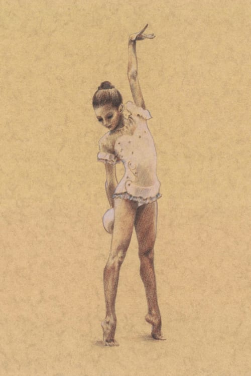 Little Gymnast | Paintings by Eleanor Cardozo | International Federation of Gymnastics in Lausanne