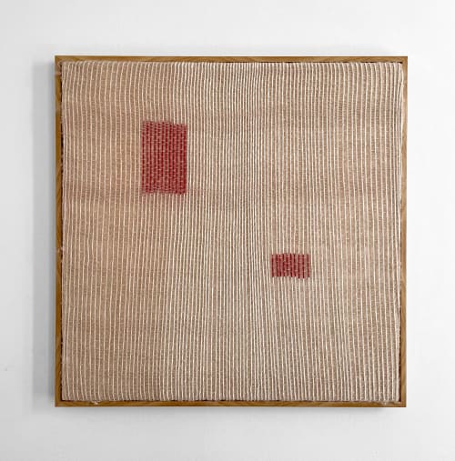 Starting Over Series - Minimalist Fibre & Ink Tapestry | Wall Hangings by Cheyenne Concepcion