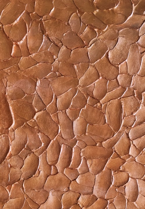Sculptural Copper Wall Art | Oil And Acrylic Painting in Paintings by Berezart