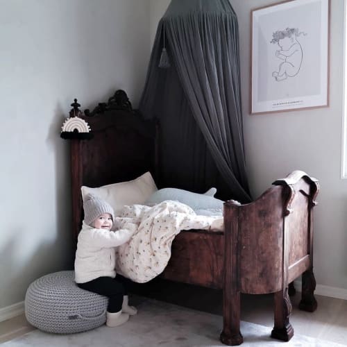 Crocheted Ottoman | Benches & Ottomans by Zuri House