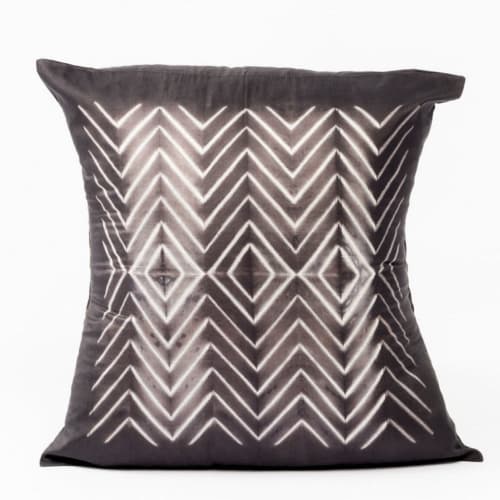 Naami Black Silk Pillow | Pillows by Studio Variously