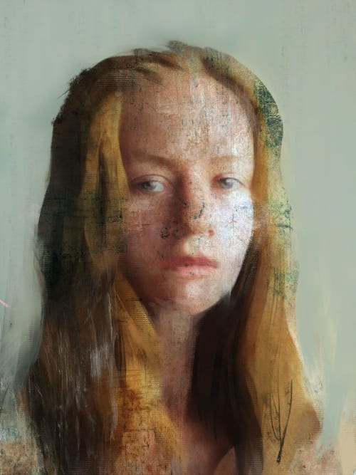 Portrait 449 | Paintings by Dario Moschetta