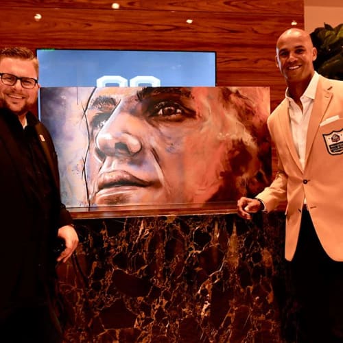 Jason Taylor, Hall of Fame | Paintings by WilleyArt | Hard Rock Stadium in Miami Gardens