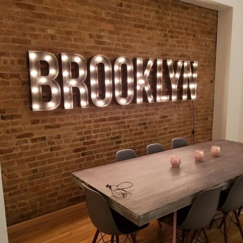 BROOKLYN Custom Marquee Sign | Art & Wall Decor by Vintage Marquee Lights