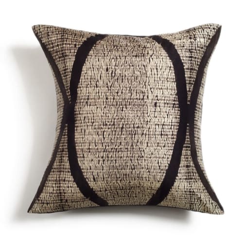 Arc Black Silk Pillow | Pillows by Studio Variously