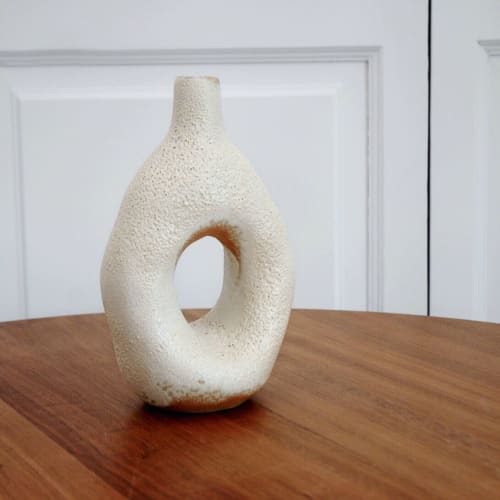 Amphora Vase - Off White | Vases & Vessels by niho Ceramics