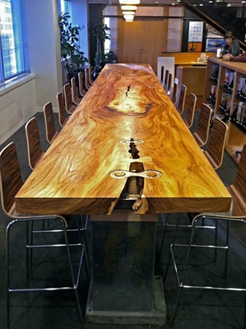 Elm Work Table | Tables by Willie Willette Works