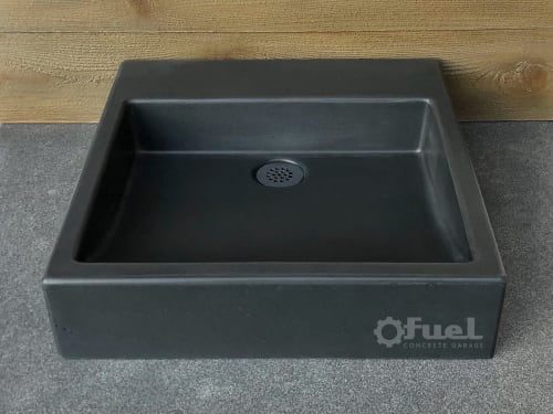 Laurelhurst concrete sink. | Water Fixtures by VC Studio Inc.