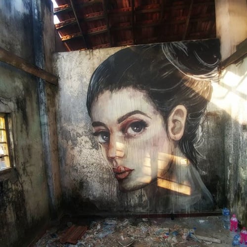 In between - Personal Wall | Street Murals by Stefania Gallina - MAPU Lab