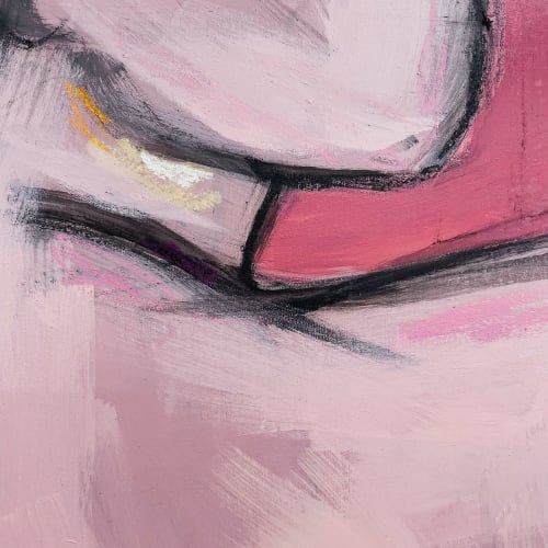 Shades of Pink 1 | Oil And Acrylic Painting in Paintings by Ella Friberg