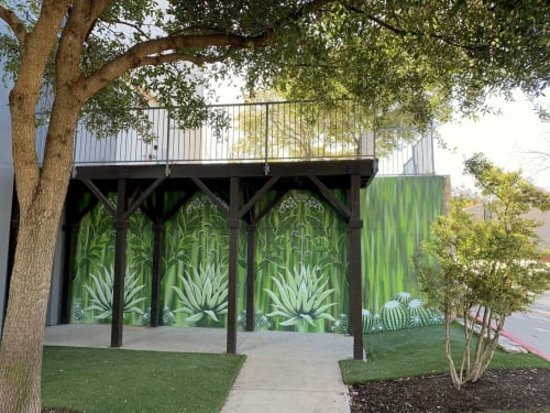 Plant Nouveau | Murals by Samantha Jacobson | AMLI South Shore in Austin