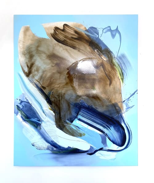 Symbiosis (48 x 60") | Oil And Acrylic Painting in Paintings by Calina Hiriza