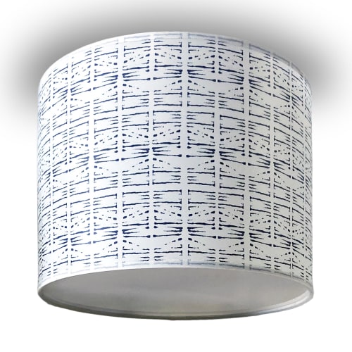 Letter from India Ceiling Drum | Flush Mounts by Robin Ann Meyer