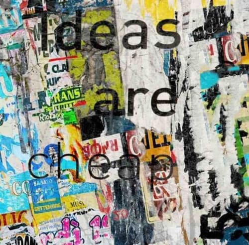 Ideas Are Cheap - Diptych | Oil And Acrylic Painting in Paintings by Irena Orlov