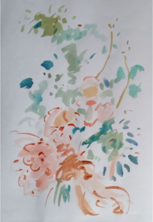 Aabstract flower 2 | Paintings by Cumin Studio