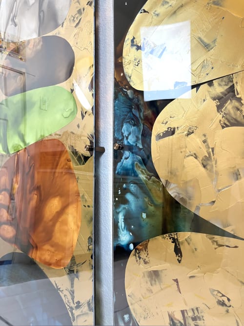 Custom Plexiglass Commission for Longhorn Village Community | Mixed Media in Paintings by Julie Pelaez Studios | Longhorn Village Independant Living Center in Austin