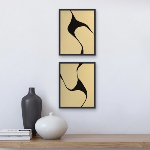 Motion 1 and 2 | Oil And Acrylic Painting in Paintings by Kim Painter Art