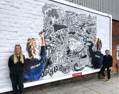 Mural | Murals by 2 Sisters | Salisbury in Salisbury