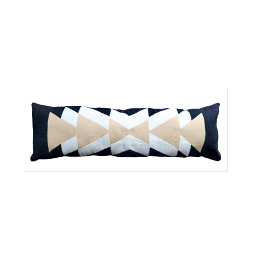 Passion Handwoven Extra Long Lumbar Pillow Cover | Cushion in Pillows by Mumo Toronto Inc