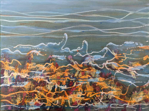 Simphony 3, acrylic on canvas | Oil And Acrylic Painting in Paintings by Lena Kolambet
