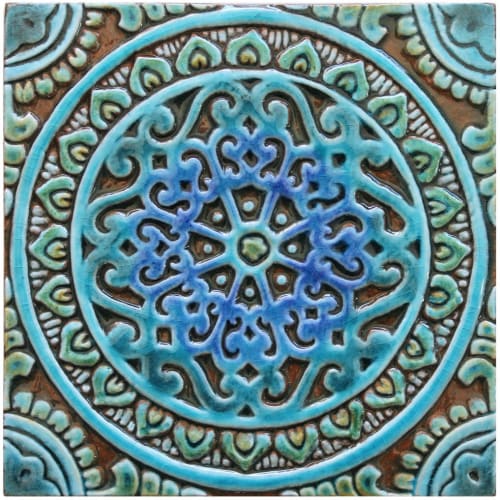 8 tiles outdoor wall art installation by GVEGA seen at Private