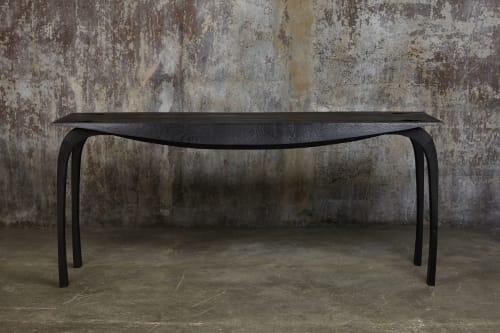 Desk in ebonized English oak, Design No 5. Unique | Tables by Jonathan Field