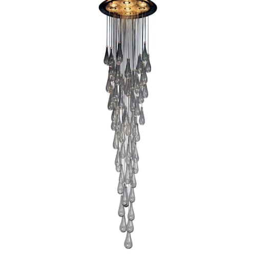 AM2212 DOME RAINDROP CHANDELIER | Chandeliers by alanmizrahilighting | New York in New York