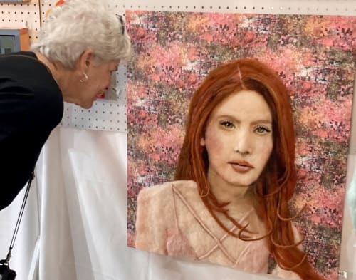 Rose Knew When to Keep Her Thoughts to Herself | Mixed Media by Dawn Waters Art