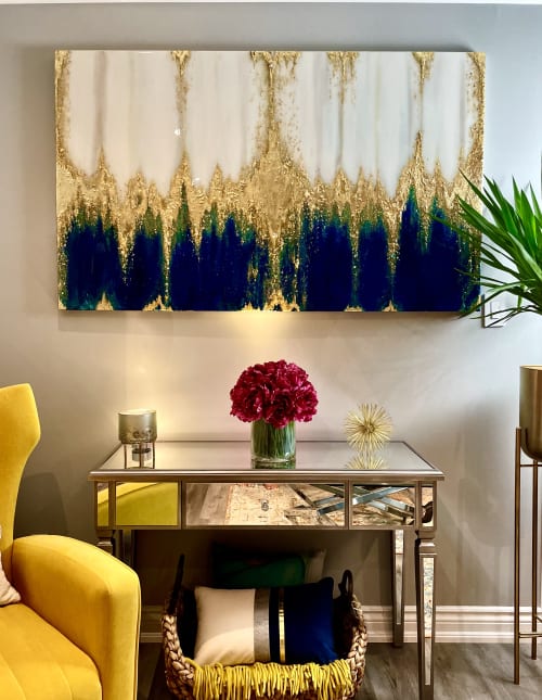 Wavelength | Mixed Media by Wall Jewelry by Robyn Camargo