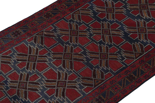 Rug & Kilim’s Baluch Tribal Rug with Colorful Geometric | Rugs by Rug and Kilim
