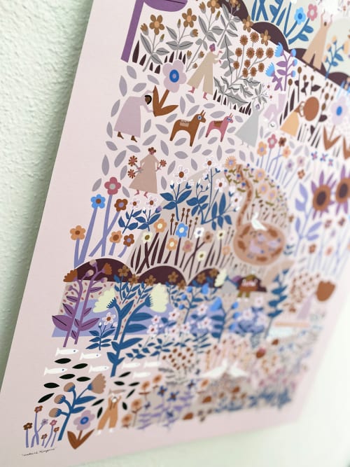 Nature Keepers Blush Print | Paintings by Leah Duncan