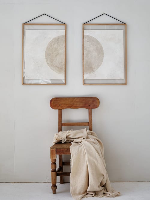 Sakura Sunrise (Framed or Unframed) | Mixed Media by Vacarda Design