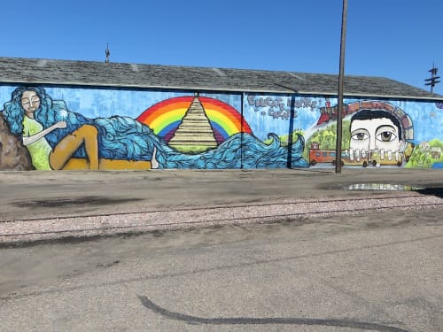 Your Whimsical Dream | Street Murals by Alice Mizrachi | Colorado Model Railroad Museum in Greeley
