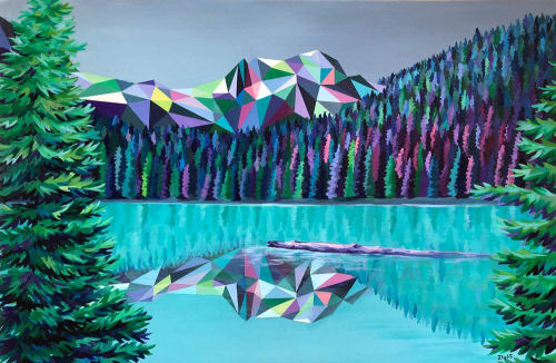 Joffre Lakes | Paintings by Elyse Dodge