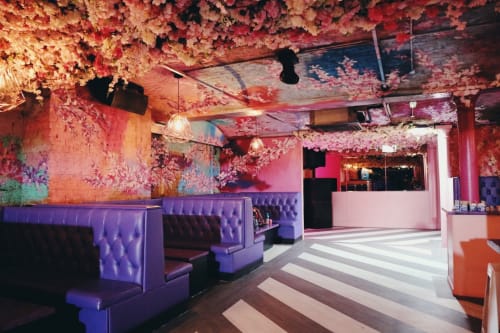Floral Cave in Jaloux Bar, Liverpool | Murals by Jazz Stan | Jaloux in Liverpool