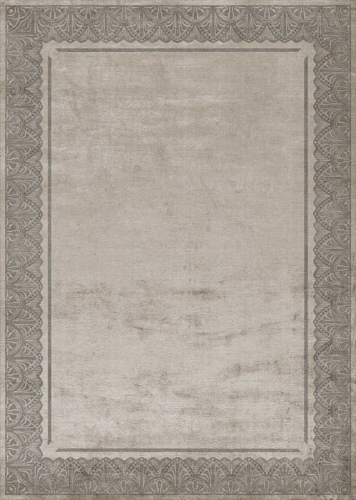 Savoy Smoky Grey hand-knotted luxury rug | Rugs by Atelier Tapis Rouge