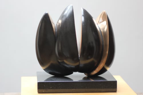 Opening Pod (bronze) | Sculptures by Bob Dawson