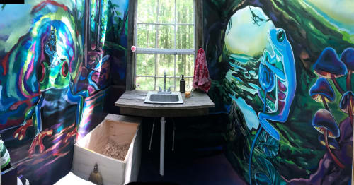 Enter the Rainforest | Murals by Brook Ramsey's Art | Hostel In the Forest in Brunswick