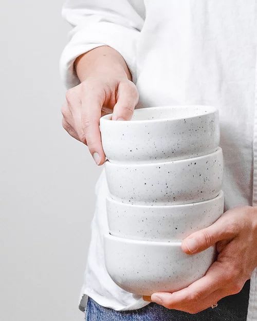 Small Speckle Bowls | Tableware by Stone + Sparrow