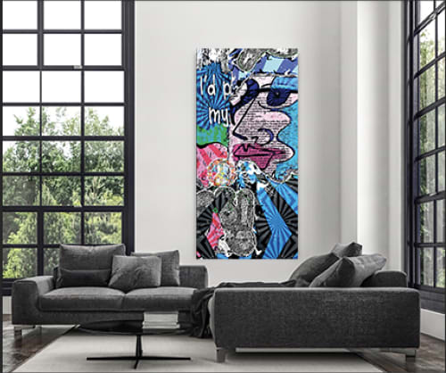 Graffiti Red Lips | Prints by Suzann Kaltbaum