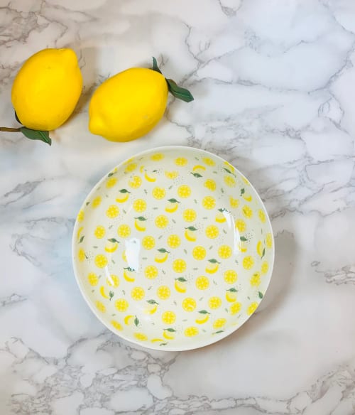 Lemon Pasta Bowls | Dinnerware by Nori’s Wishes Studio