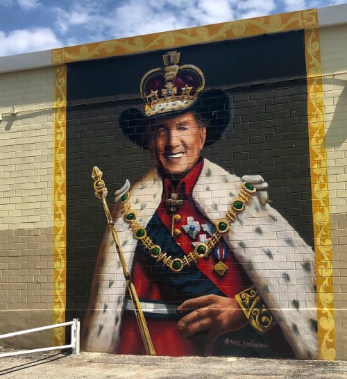 King George | Street Murals by Matt Tumlinson