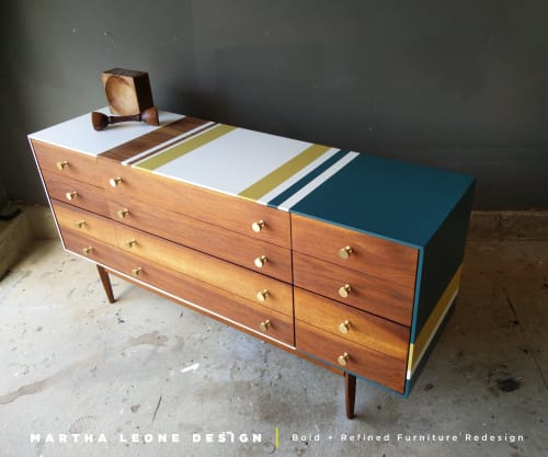 Colorful Modern Mid Century Dresser By Martha Leone Design Seen