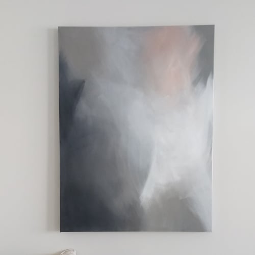 Dark Cloudscape II - Original Painting on Canvas, 40"x30" | Oil And Acrylic Painting in Paintings by 330art